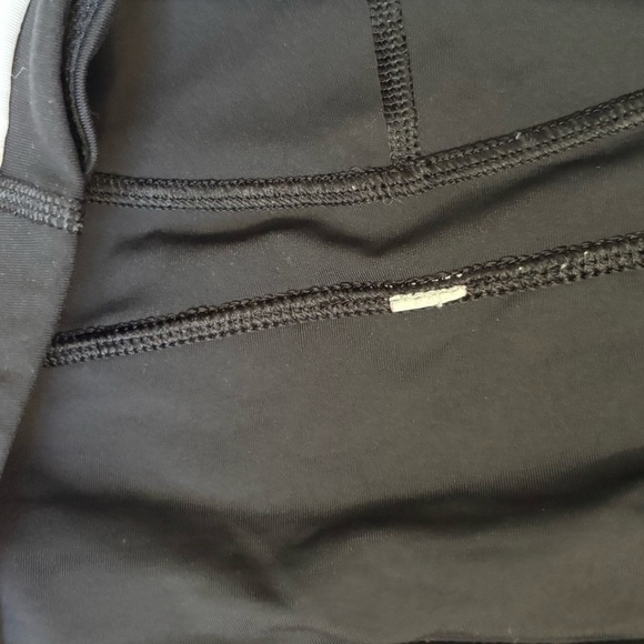 Lululemon Speed Tight II Full-On Luxtreme Black / White Womens Size 6 Pocket - Picture 4 of 8